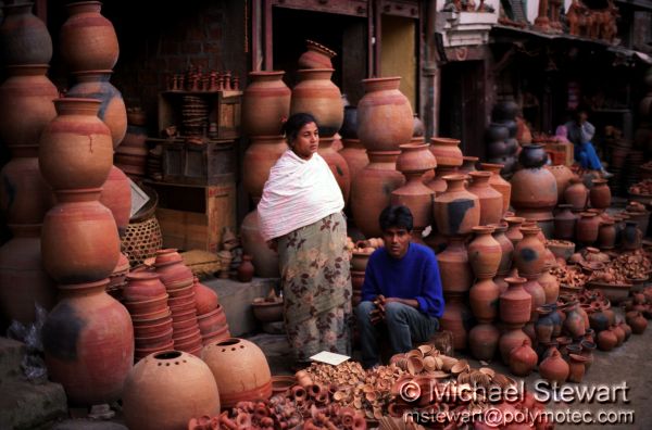 Kathmandu Pottery Vendor